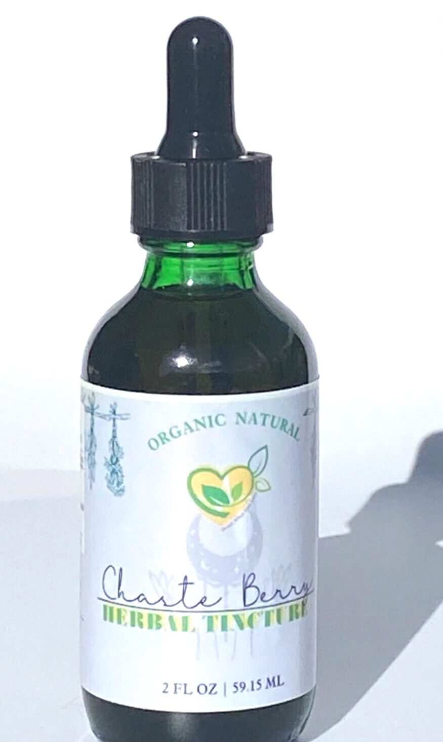 Chaste Berry Tincture Organic Liquid Herbal Drops 2 oz Vasmotor Hormone Aid