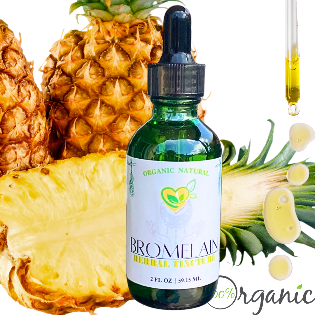 Bromelain 2K Tincture Natural Liquid Drop Pineapple Enzyme Digestive Revival 2oz