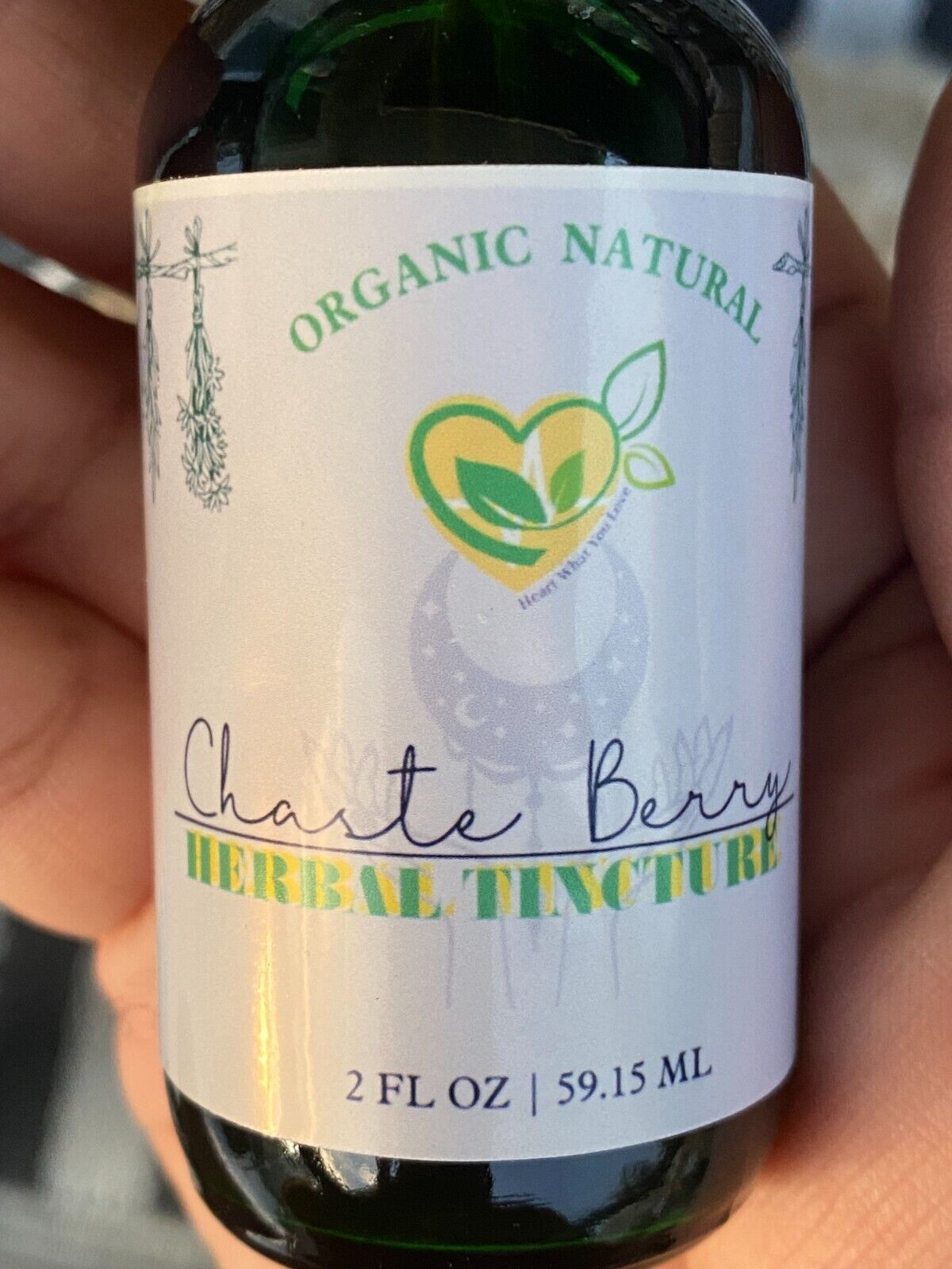 Chaste Berry Tincture Organic Liquid Herbal Drops 2 oz Vasmotor Hormone Aid