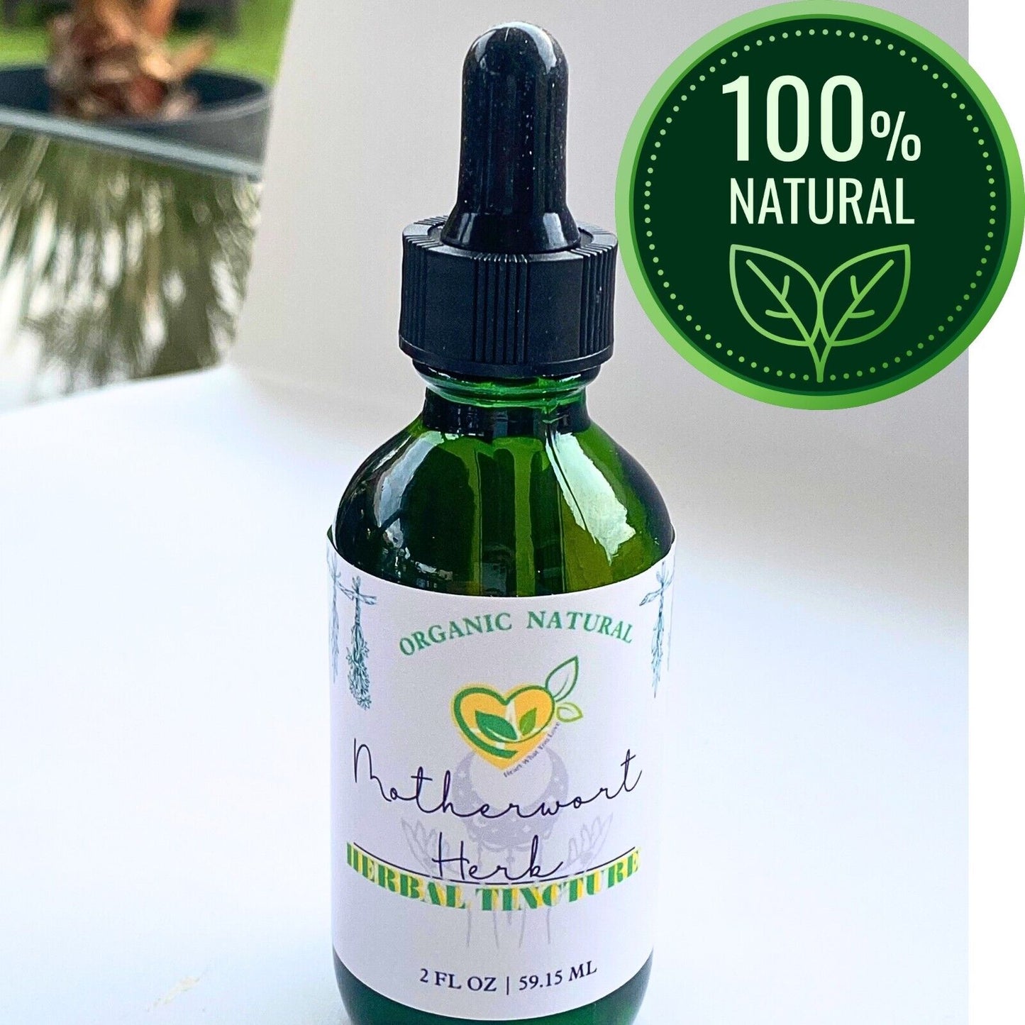 Motherwort Herb Tincture Organic Natural Liquid Herbal Drops 2 FL OZ Nervine Aid