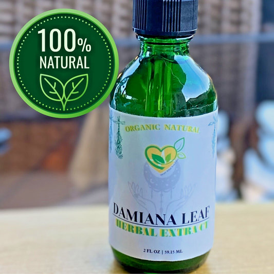 Damiana Extract Non-Alcohol Liquid Herbal Drops Natural Organic Plant-base 2 OZ