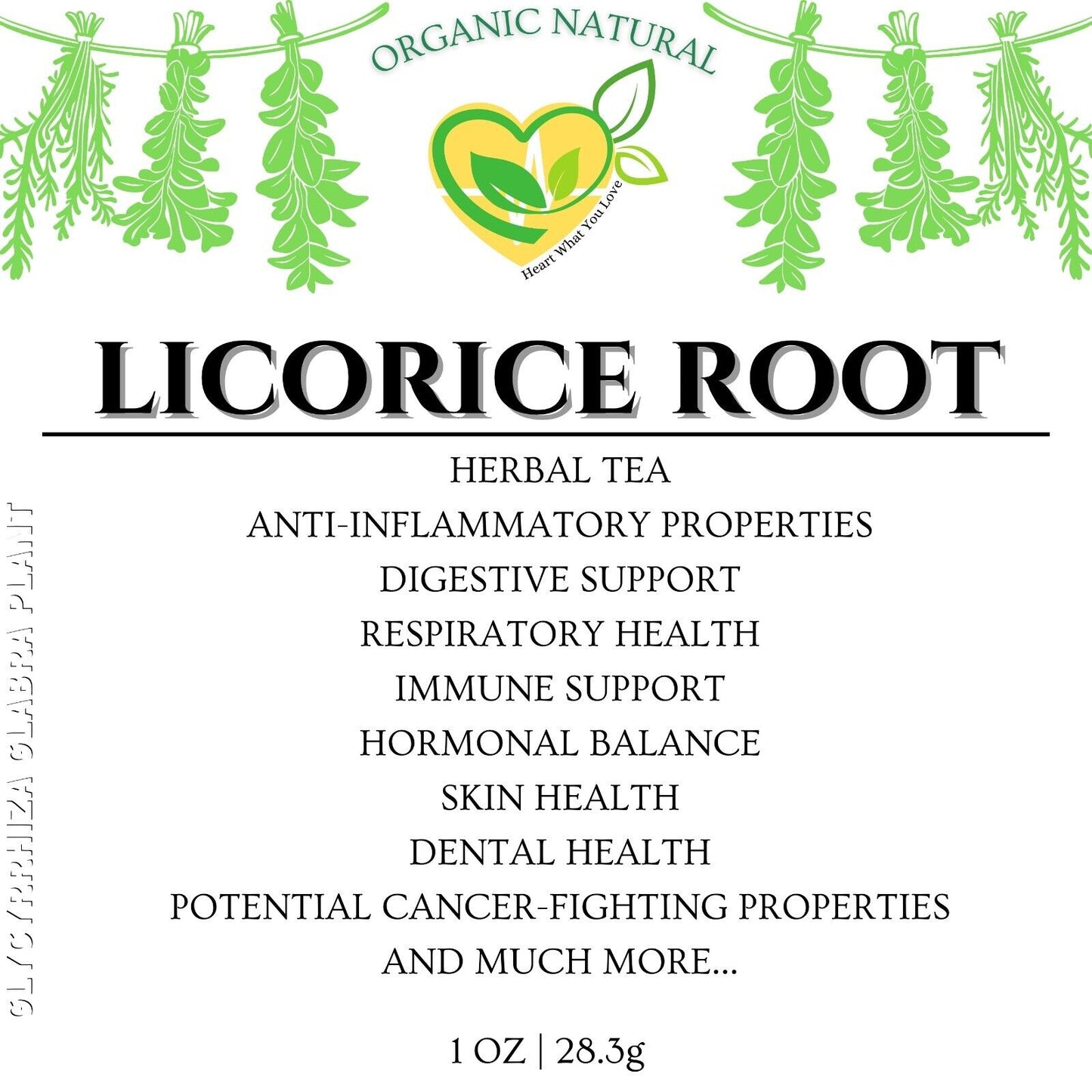 Licorice Root Herb Natural Organic Dried Kosher Ready Glycyrrhiza Glabra 28.3g