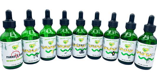 "Full Body Detox Cleanse Herbal Tinctures Extracts 9 Bottles Kit"