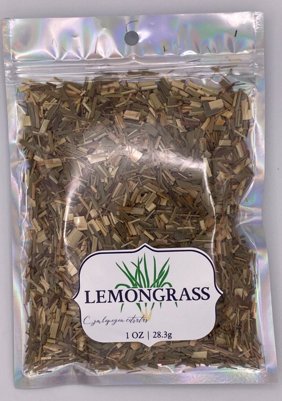 Lemongrass Cut & Sifted USDA Certified Organic Natural 28.3g Zesty Herb 1 OZ Bag