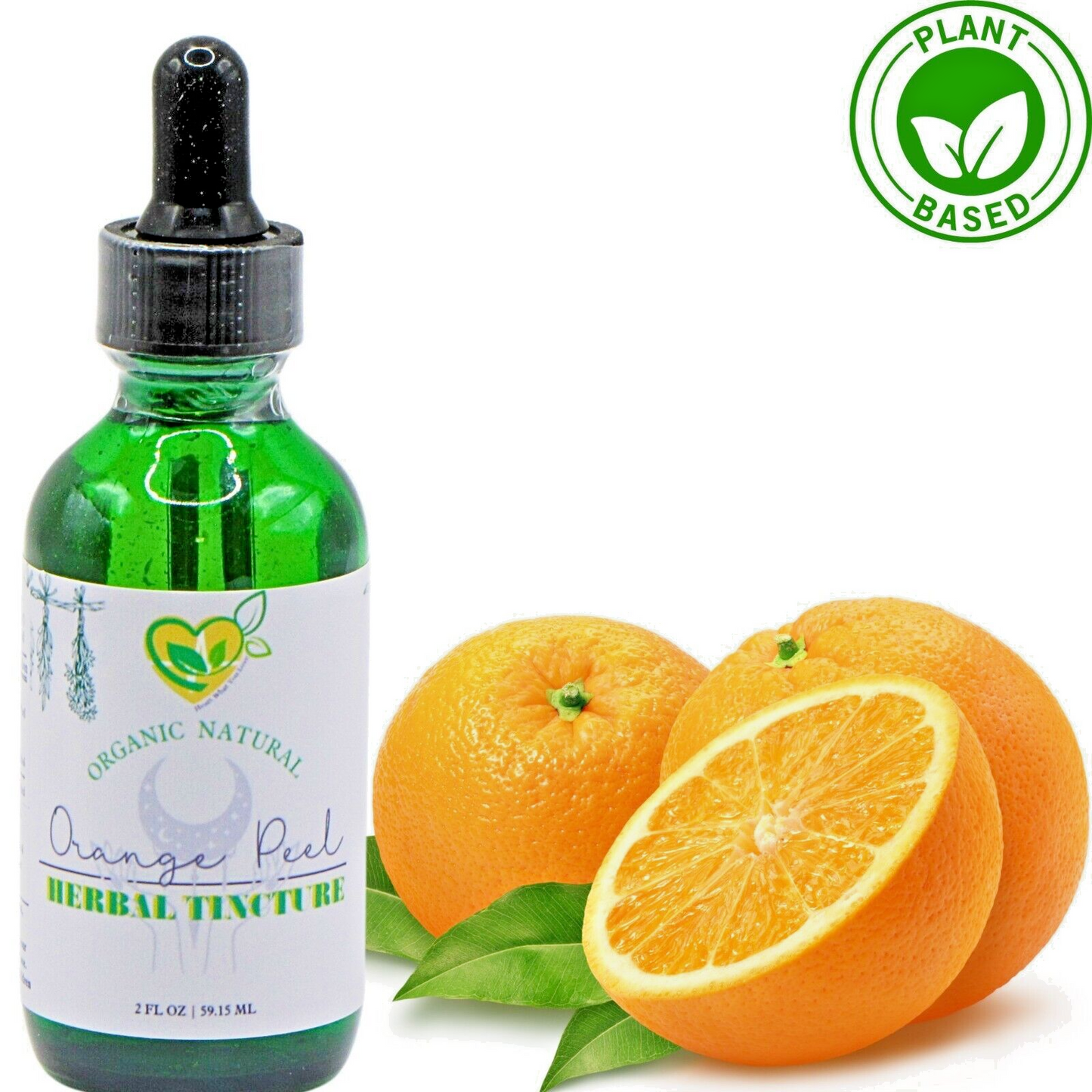 Orange Peel Tincture Extract Natural Herbal Liquid Drops Vitamin C Boost 2 OZ