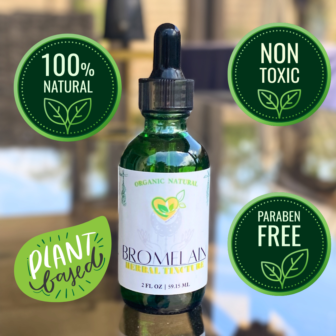 Bromelain 2K Tincture Natural Liquid Drop Pineapple Enzyme Digestive Revival 2oz