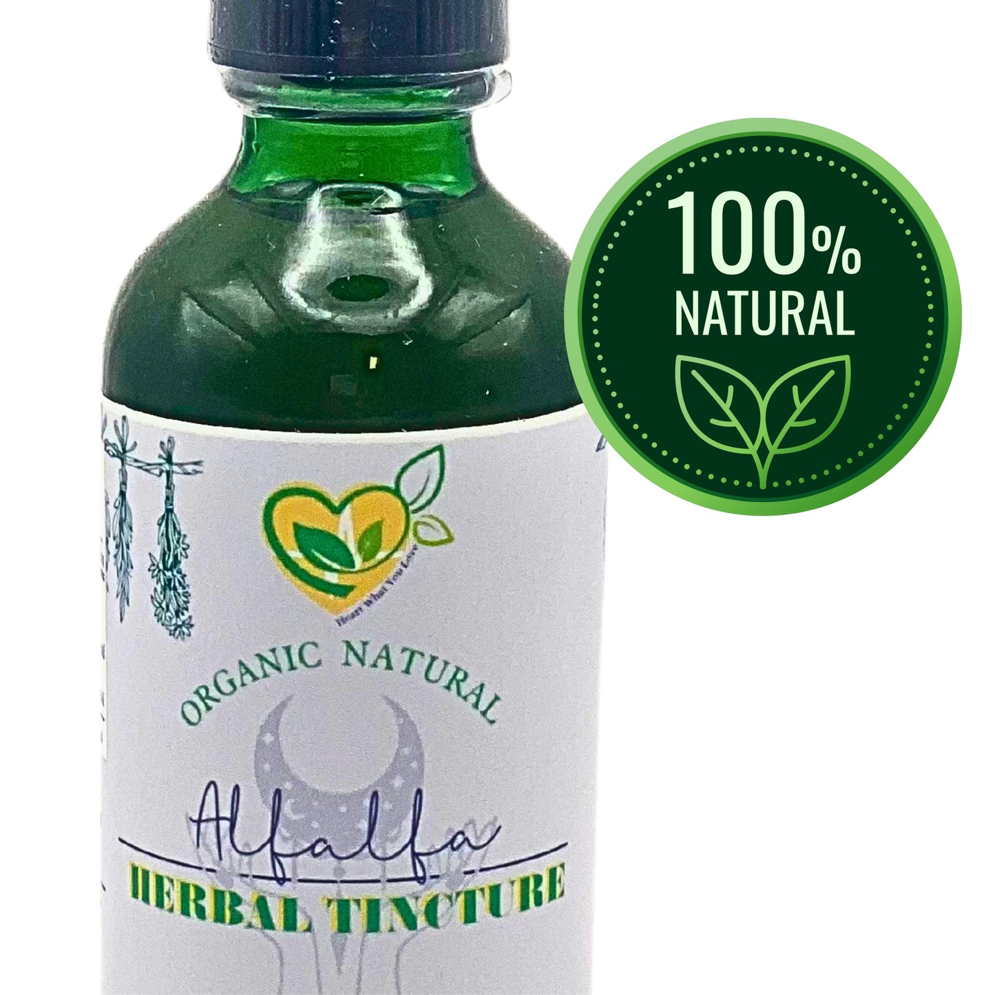 Alfalfa Tincture Organic Liquid Herbal Drops Natural Plant-base 2oz Green Power Supplement