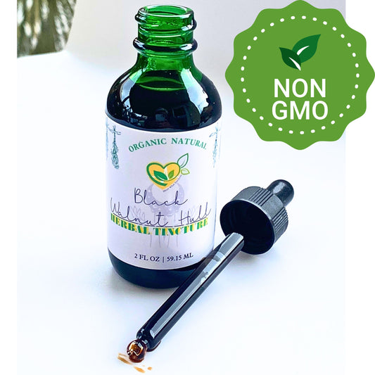 Organic Black Walnut Hull Tincture – 2 FL OZ – Natural Parasite Detox, Digestive Support, Immune Boost, Anti-Fungal Remedy