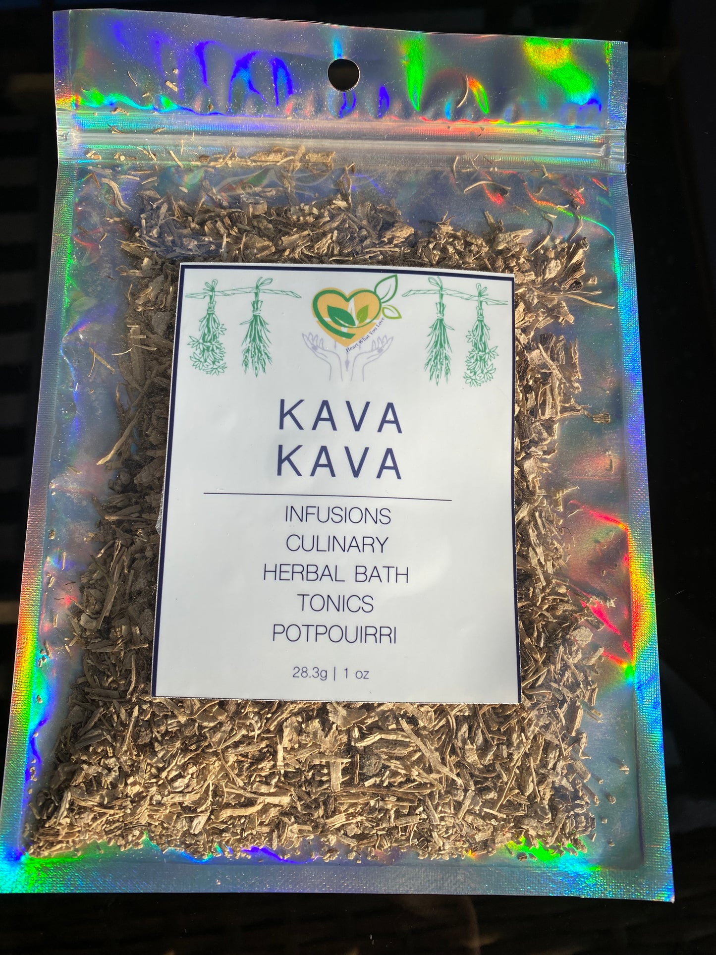 KAVA KAVA Root Organic Natural Dried Herbs Spices Apothecary 28.3g Bag 1 OZ Ritual and Ceremony