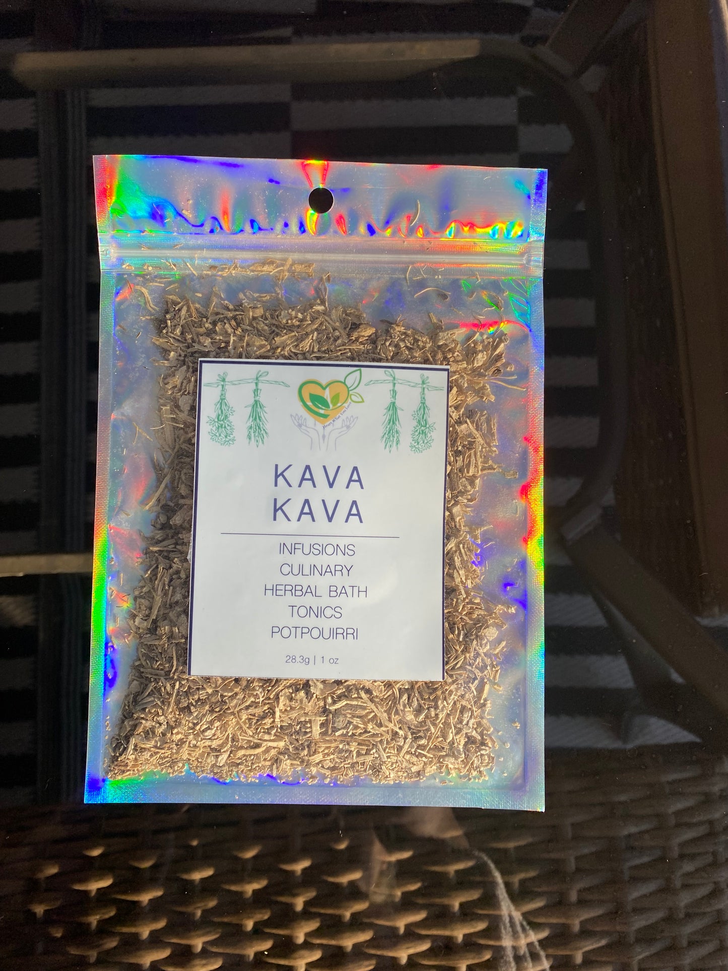 KAVA KAVA Root Organic Natural Dried Herbs Spices Apothecary 28.3g Bag 1 OZ Ritual and Ceremony