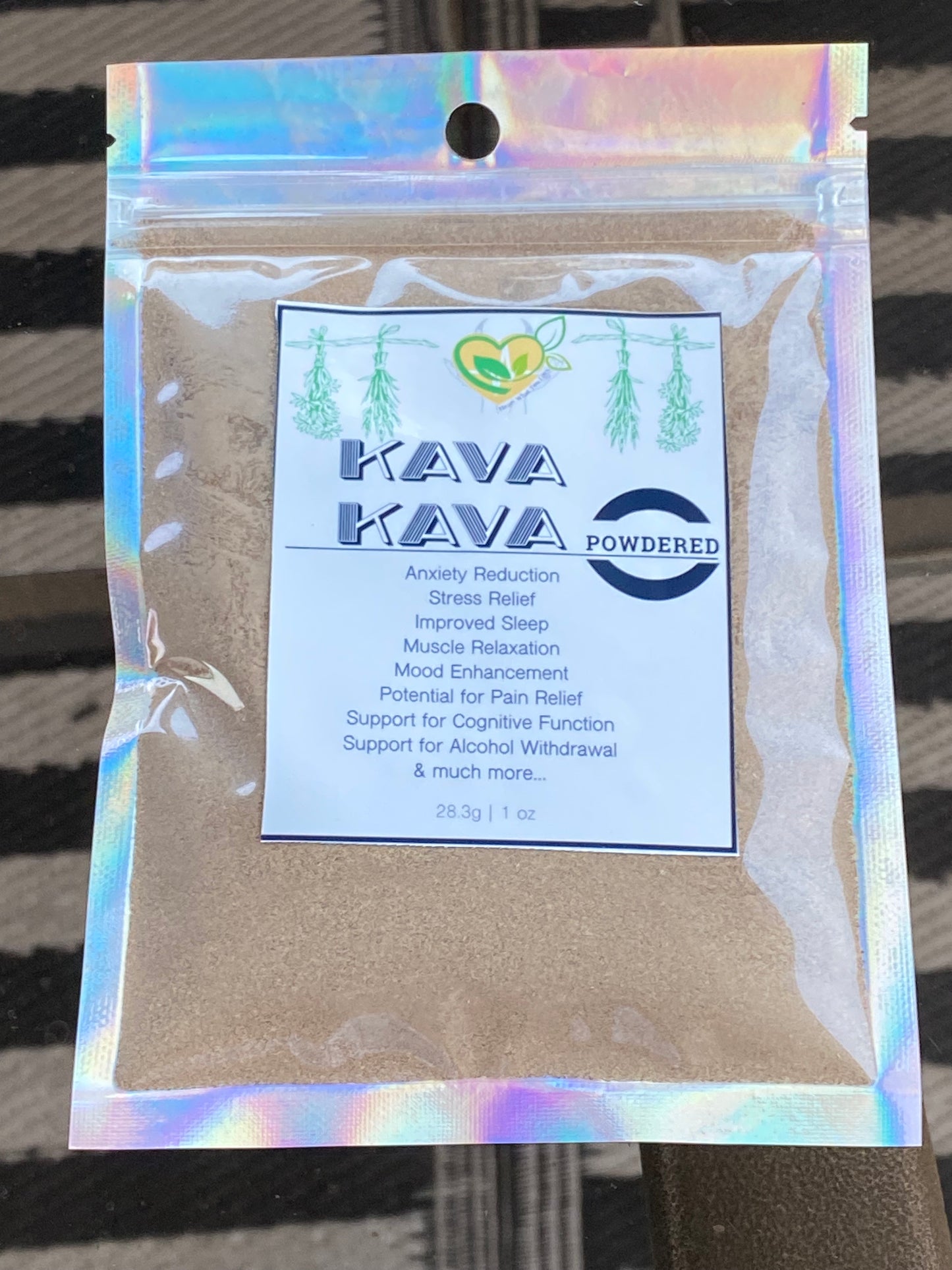 Kava Kava Root Powder Ready Organic Natural Dried Herbs Apothecary 28.3g Bag 1 OZ Ritual and Ceremony (Copy)