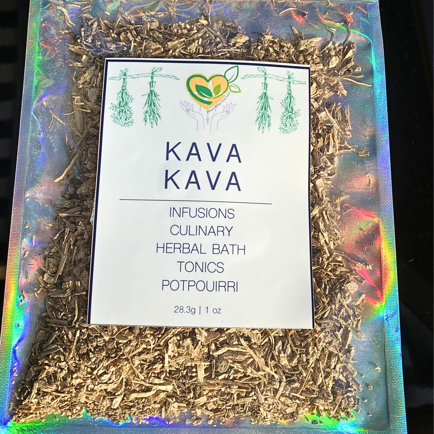 KAVA KAVA Root Organic Natural Dried Herbs Spices Apothecary 28.3g Bag 1 OZ Ritual and Ceremony