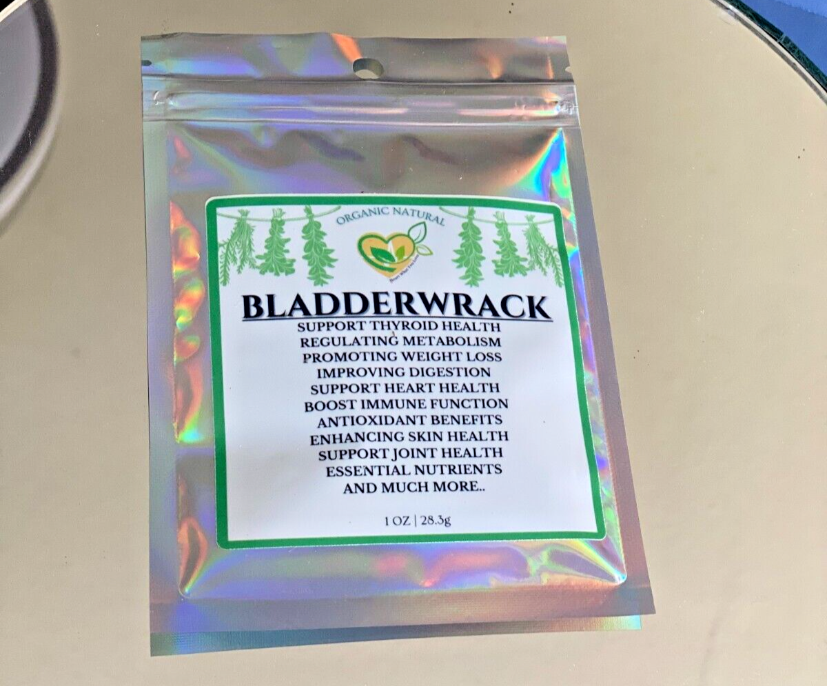 Bladderwrack Seaweed Natural Organic for Thyroid Health & Detox 28.3g | 1 oz