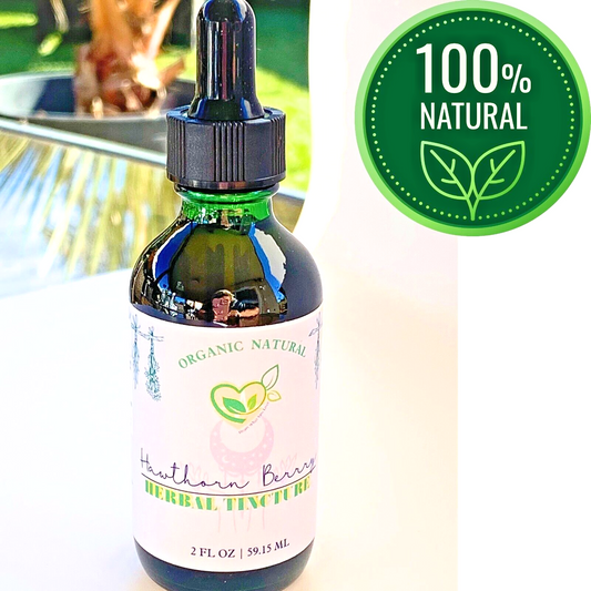 Hawthorn Berry Tincture Organic Liquid Herbal Drops 2 FL OZ Natural Cardiac Aid