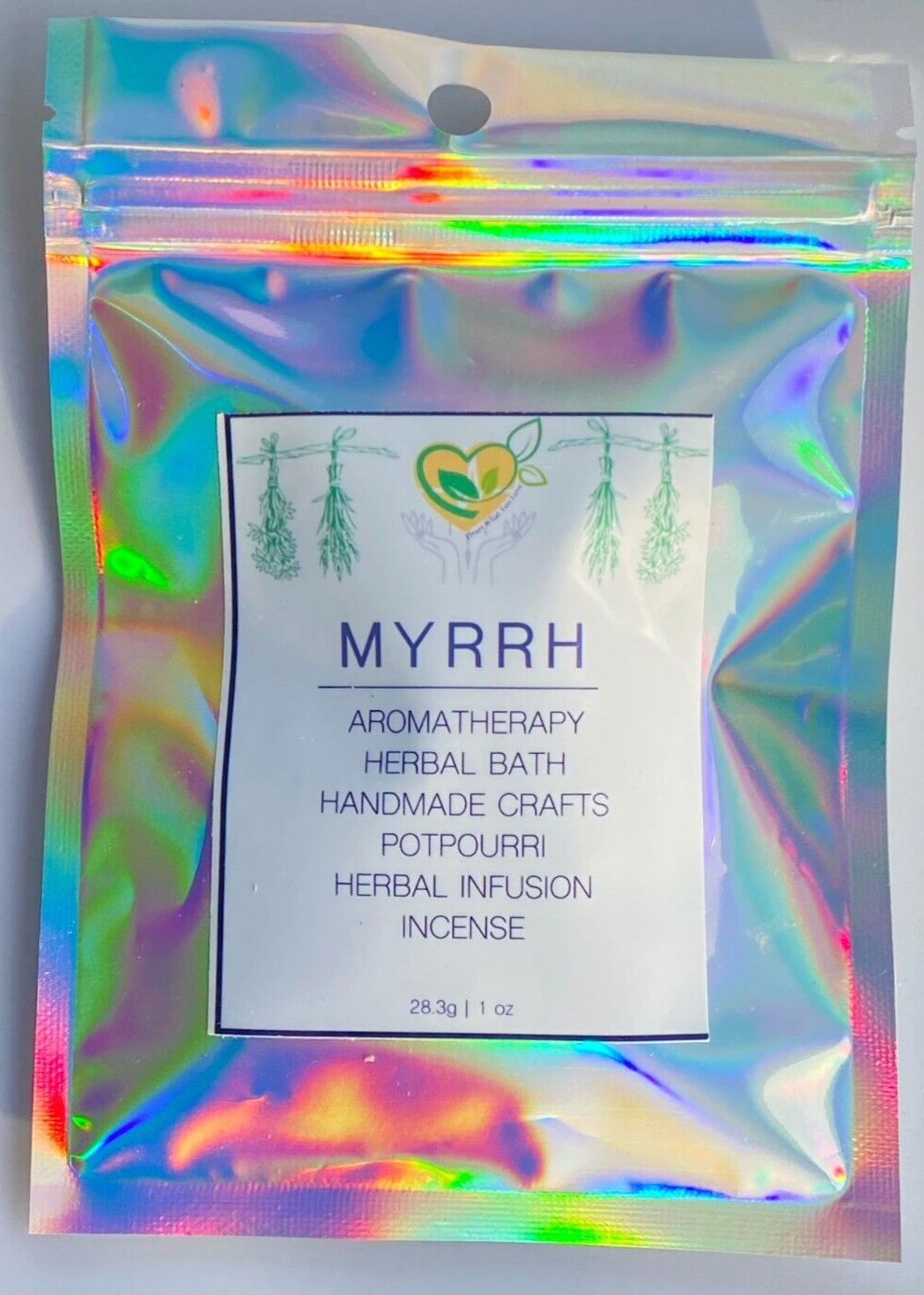 Myrrh Gum Pieces Organic Sap-like Resin Natural Small Tear Beads 1 OZ 28.3g Bag