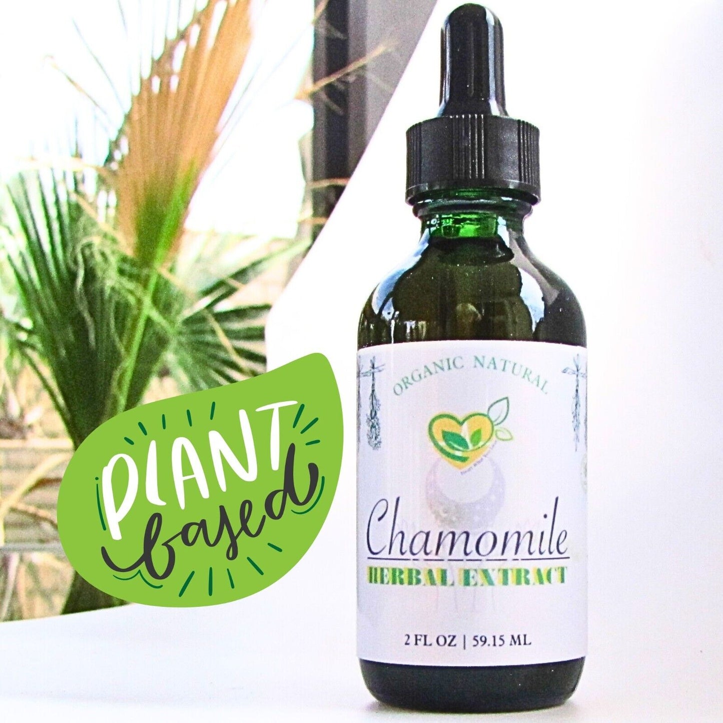 Chamomile Extract Non-Alcohol Tincture Organic Liquid Herbal Drops PlantBase 2Oz