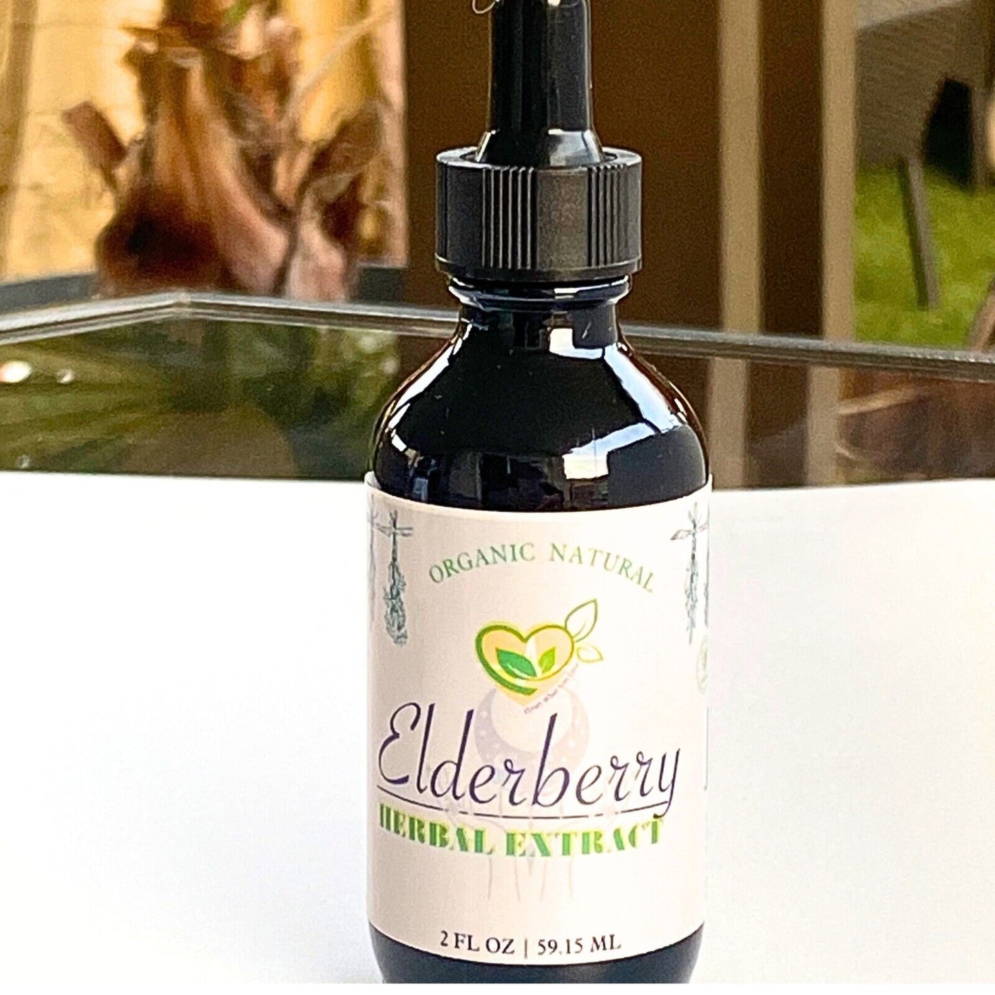 Elderberry Non-Alcohol Sambucus nigra Extract Liquid Herb Drops Immunity Aid 2oz